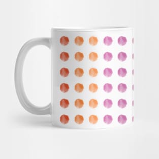 Watercolor Dots - lesbian pride Mug